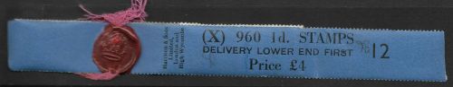 Sg 504 1d GVI Light Colours Vertical Delivery Coil leader X12 UNMOUNTED MINT