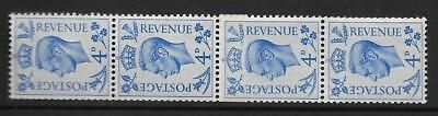 Sg 508 - Q20c 4d Ultramarine Coil Join Strip UNMOUNTED MINT