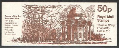 FB21b 1982 Temple of the Sun 50p Folded Booklet - good perfs