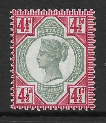 Sg 206 Spec K34e 4½d Green  Carmine Jubilee with Damage to Frame UNMOUNTED MINT
