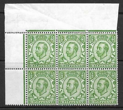 Sg 340 N4k Variety ½d Green Downey Head die 2 - White scales UNMOUNTED MINT