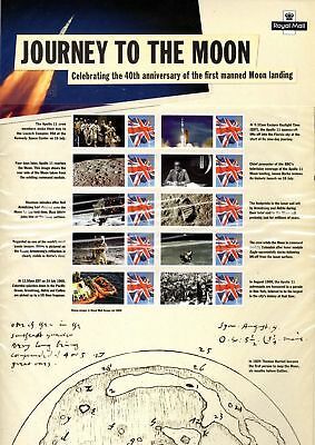 CS-4 2009 Journey to The Moon Smiler sheet UNMOUNTED MINT