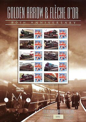 BC-092 GB 2005 80th Anniversary Golden Arrow Smiler sheet UNMOUNTED MINT