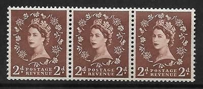 S37m 2d Wilding Edward Crown with variety - Retouched 2 UNMOUNTED MINT