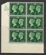 Sg 479 ½d 1940 Centenary Cylinder G40 3 No Dot UNMOUNTED MINT