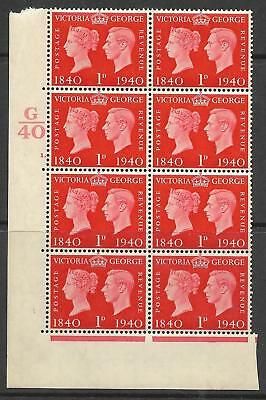 Sg 480 1d 1940 Centenary Cylinder G40 1 Dot UNMOUNTED MINT MNH