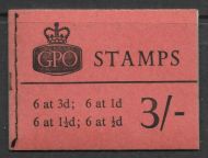M43 3 - Wilding GPO booklet -  Dated Feb 62 UNMOUNTED MINT MNH
