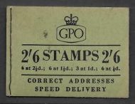 F36 2 6 Wilding GPO Booklet - complete - Nov 55 UNMOUNTED MINT