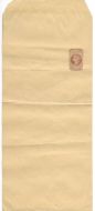 QV Half Penny Letter Sheet - Unused with some creasing and general toning