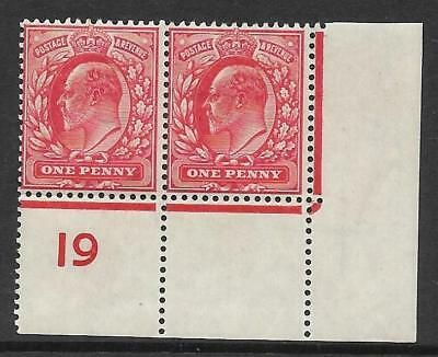 1d Scarlet Control I9 perf Rare perf type H1A UNMOUNTED MINT