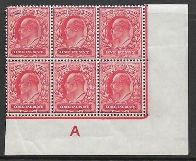 1d Scarlet Control A Imperf - Perf type H1 plate 77 UNMOUNTED MINT