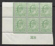 ½d Yellow-Green Control H8 (Co-Ex) perf type V2a plate 37b UNMOUNTED MINT