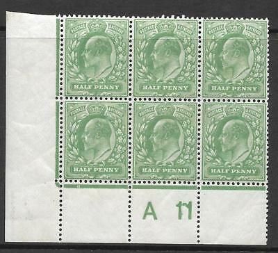 Sg M4(2) ½d Deep Dull Green Harrison 15x14 Control A17 perf 14 UNMOUNTED MINT