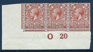 N19(7) 2d Bright Orange Royal Cypher control O 20 imperf UNMOUNTED MINT MNH