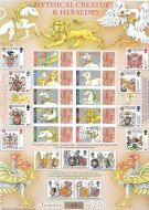 BC-220 GB 2009 Mythical Creatures  Heraldry Smiler sheet UNMOUNTED MINT