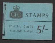 H72p 5 - Wilding GPO booklet - Jan 1965 UNMOUNTED MINT