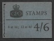 L69p 4 6 Wilding GPO booklet - Nov 1967 UNMOUNTED MINT