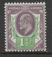 Sg 289 Spec M10(7) 1½d Slate Purple  Green (f) Somerset House UNMOUNTED MINT