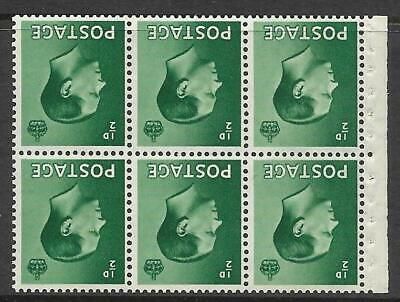 PB1a ½d Edward VIII Inverted Wmk Booklet pane perf type E UNMOUNTED MINT