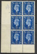 2½d Blue Dark colours A37 2 No Dot perf 6(I P) With variety MOUNTED MINT