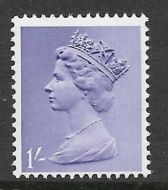 Sg 742avy 1/- Pre-decimal Machin PVA missing phosphor - UNMOUNTED MINT