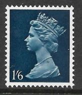 Sg 743Ev 1 6 Pre-decimal Machin with Greenish-Blue Omitted - UNMOUNTED MINT
