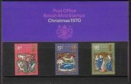 1970 Christmas Presentation pack UNMOUNTED MINT