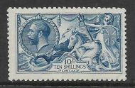 Sg 411 Spec N70(2) 10 - Deep Blue De La Rue Seahorse UNMOUNTED MINT