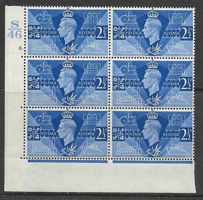 Sg 491 1946 Victory Cylinder S46 8 Dot perf type 5(E I) UNMOUNTED MINT