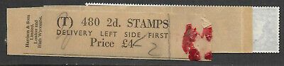 S41 2d Multi Crown white watermark sideways Delivery Coil leader T with 6 stamps