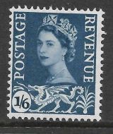 XW16a (W6a) 1 6 Wales Regional phosphor omitted UNMOUNTED MINT MNH