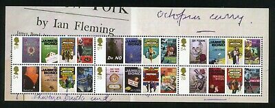 MS2803 2008 Ian Flemming - James Bond Miniature Sheet - UNMOUNTED MINT