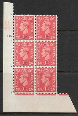 1d Pale scarlet U47 146 Dot perf 5(E I) UNMOUNTED MINT