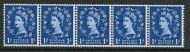 S17 Sideways Wilding Multi Crown on white Coil strip UNMOUNTED MINT/ MNH