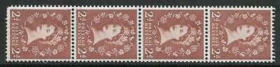 S41a 2d Vertical Wilding multi Crown White strip UNMOUNTED MINT  MNH
