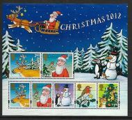MS3422 2012 Christmas miniature sheet UNMOUNTED MINT MNH