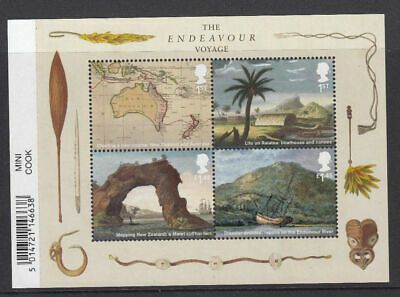 2018 Captain Cook - Endeavour miniature sheet UNMOUNTED MINT MNH