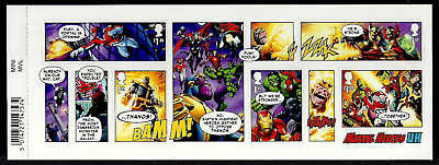 MS4192 2019 Marvel Heroes UK miniature sheet with barcode UNMOUNTED MINT MNH