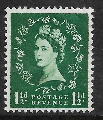 Sg S35 1½d Wilding Violet 8mm UNMOUNTED MINT