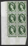 9d Wilding Violet 9.5mm Phosphor cyl 2 No Dot perf A (E/I) UNMOUNTED MINT