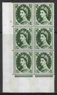 9d Wilding Violet 9.5mm Phosphor cyl 2 Dot perf A (E/I) UNMOUNTED MINT