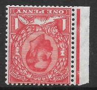 Sg 333wi N9(4) 1d Aniline Scarlet Downey Head wmk Inverted UNMOUNTED MINT/MNH