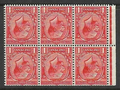 NB13a 1d Deep Scarlet Vermilion Block Cypher Wmk Inverted Perf P UNMOUNTED MNT