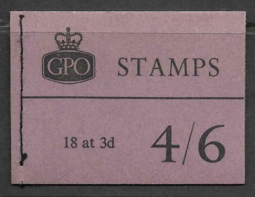 L12 4 6 Wilding GPO booklet - Oct 59 good perfs UNMOUNTED MINT
