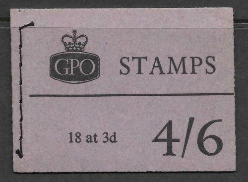 L21p 4 6 Wilding GPO booklet - Aug 60 good perfs UNMOUNTED MINT