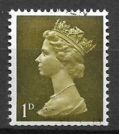 Sg 724s 1d Pre-decimal Machin with SPECIMEN overprint UNMOUNTED MINT MNH