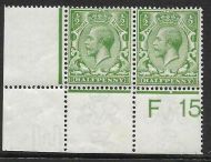 N14(8) ½d Yellow Green Royal Cypher Control F15 perf UNMOUNTED MINT