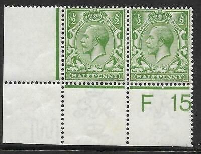 N14(8) ½d Yellow Green Royal Cypher Control F15 perf UNMOUNTED MINT