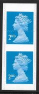 2nd Class Decimal Machin self adhesive pair with perf shift UNMOUNTED MINT/MNH