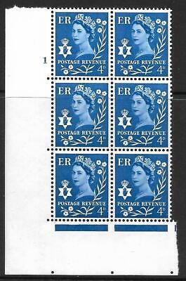 Sg XN6 4d Northern Ireland 2x9.5mm Cyl 1 No Dot perf A(E I) UNMOUNTED MINT